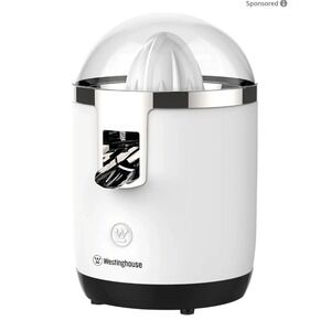 Westinghouse Citrus Juicer- White -Stainless Steel Strainer -Anti Drip -50W -NEW